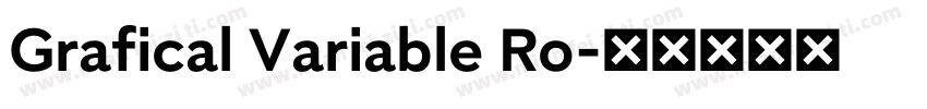 Grafical Variable Ro字体转换